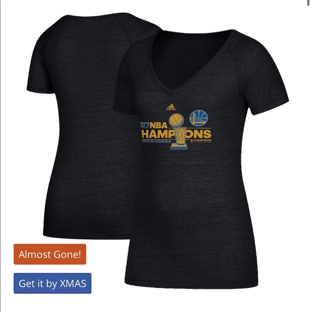 Golden State Warriors adidas Women's
2017 NBA Finals Champions shirt